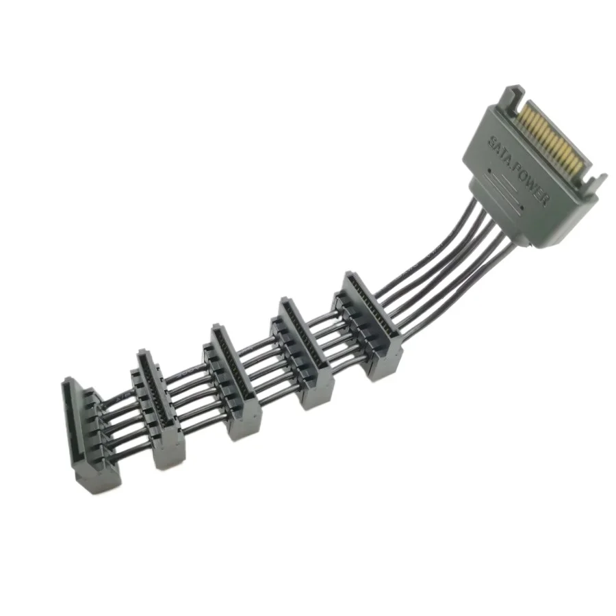 Extremely Short PC Desktop Computer ATX SATA Power Supply Cable 1 to 5 Splitter 18AWG 14cm Socket Spacing 6mm
Extremely Short PC Desktop Computer ATX SATA Power Supply Cable 1 to 5 Splitter 18AWG 14cm Socket Spacing 6mm