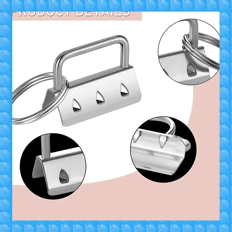 ETRT 100Pcs Key Fob Hardware With Split Rings Set Tail Clips For Wristlet Clamp Lanyard Keychain DIY Tool With Ring
ETRT 100Pcs Key Fob Hardware With Split Rings Set Tail Clips For Wristlet Clamp Lanyard Keychain DIY Tool With Ring