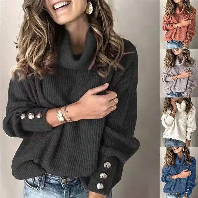 Women's Winter Sweater Ladies Knitwear Warm Cotton Long Sleeve High Collar Street Style Loose Fit Comfortable Casual Shirt
Women's Winter Sweater Ladies Knitwear Warm Cotton Long Sleeve High Collar Street Style Loose Fit Comfortable Casual Shirt