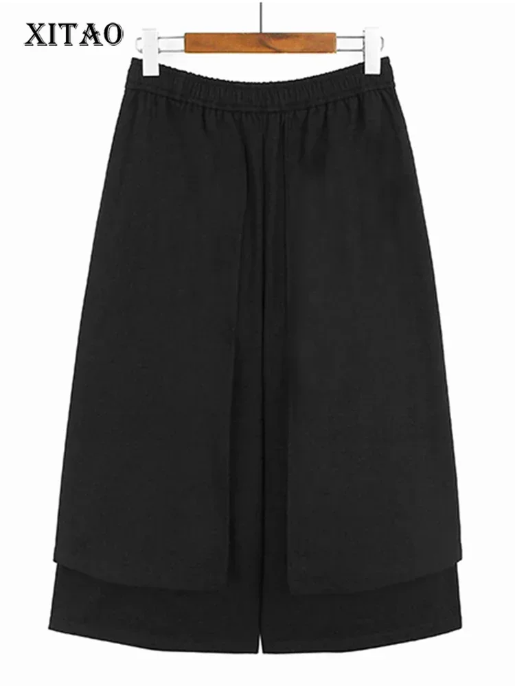 XITAO Elastic Waist Patchwork Calf Length Pants Solid Color Simplicity Loose Casual Spring Women New Wide Leg Pants HQQ1904
XITAO Elastic Waist Patchwork Calf Length Pants Solid Color Simplicity Loose Casual Spring Women New Wide Leg Pants HQQ1904