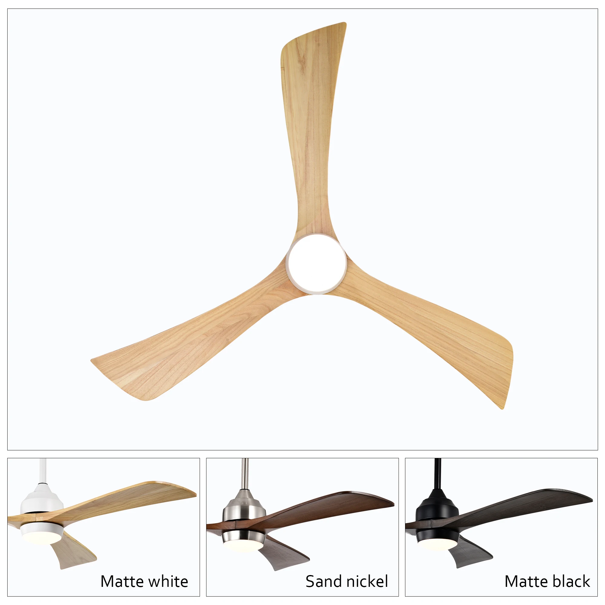 52" Solid Wood Blades Ceiling Fan with Lights, Remote Control Quiet DC Motor, 6 Speeds Reversible for Living Room Bedroom
52" Solid Wood Blades Ceiling Fan with Lights, Remote Control Quiet DC Motor, 6 Speeds Reversible for Living Room Bedroom