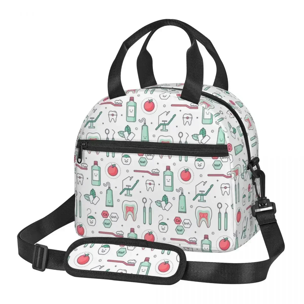 Scientific Tooth Large Thermal Insulated Lunch Bag With Adjustable Shoulder Strap Dentist Stomatology Portable Food
Scientific Tooth Large Thermal Insulated Lunch Bag With Adjustable Shoulder Strap Dentist Stomatology Portable Food