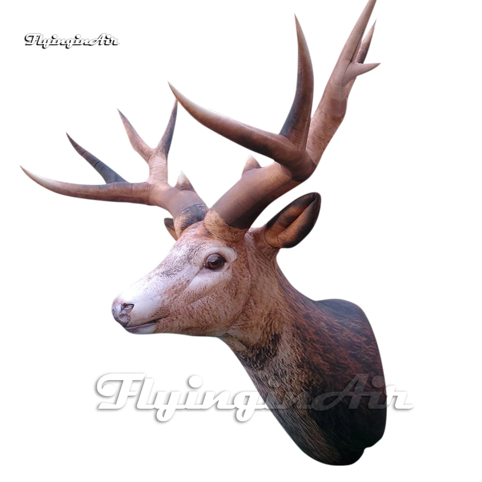 Artistic Large Inflatable Deer Head Realistic Animal Balloon Air Blow Up Elaphurus Davidianus With Horns For Club Decoration
Artistic Large Inflatable Deer Head Realistic Animal Balloon Air Blow Up Elaphurus Davidianus With Horns For Club Decoration