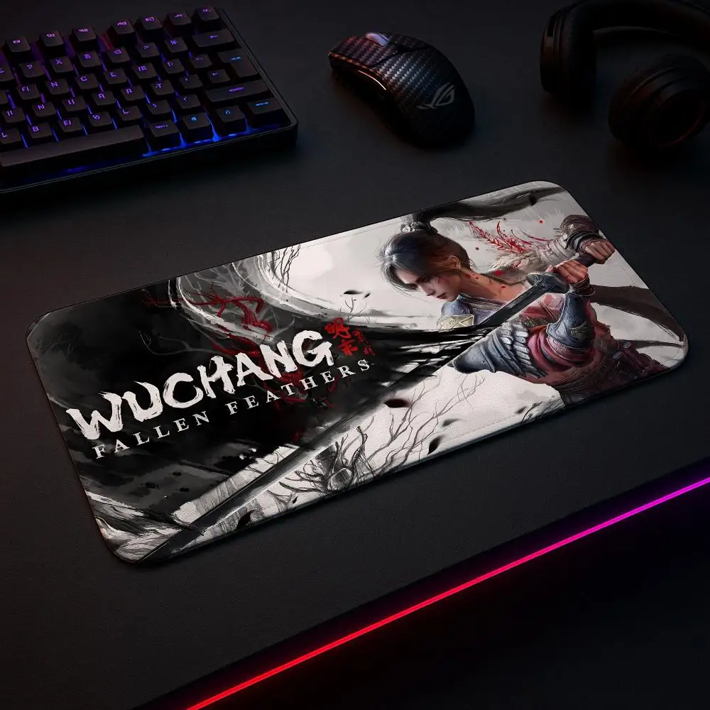 Коврик для мыши WUCHANG с опасными перьями, игровой коврик, большой размер XXL90x40 см x 5 мм, коврики для стола, игровые аксессуары, детали для ПК
Коврик для мыши WUCHANG с опасными перьями, игровой коврик, большой размер XXL90x40 см x 5 мм, коврики для стола, игровые аксессуары, детали для ПК
