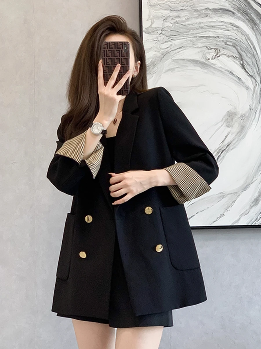 Ele Bla Suit Jaet для женщин, новинка 2025, весна-осень, высокое качество, размер ор, женский костюм для поездок на работу, Long Sve
Ele Bla Suit Jaet для женщин, новинка 2025, весна-осень, высокое качество, размер ор, женский костюм для поездок на работу, Long Sve