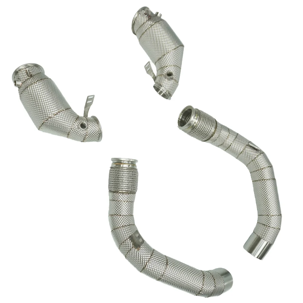 2018-2021 for BMW M5 F90 Heat Shield Exhaust Downpipe with Three Way Catalytic Converter 304 Stainless Steel New Condition
2018-2021 for BMW M5 F90 Heat Shield Exhaust Downpipe with Three Way Catalytic Converter 304 Stainless Steel New Condition