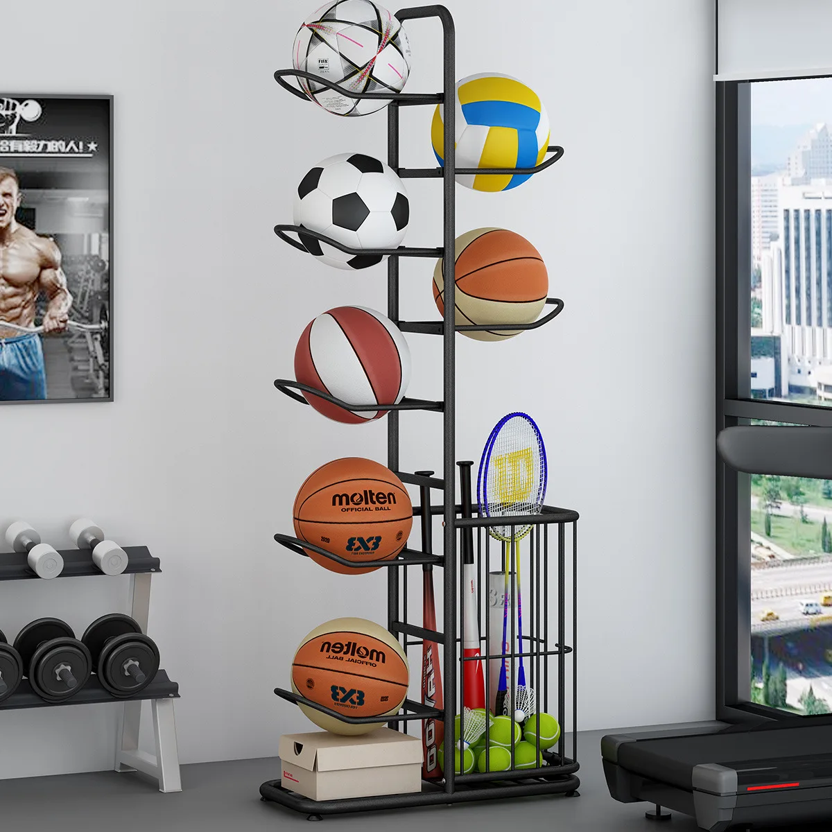 Indoor Children Basketball Storage Rack Put Ball Football Storage Basket Placed Rack Kindergarten Volleyball Stand Holder Space
Indoor Children Basketball Storage Rack Put Ball Football Storage Basket Placed Rack Kindergarten Volleyball Stand Holder Space