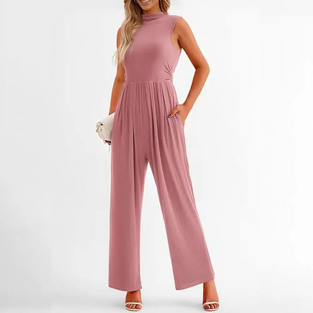 Women Formal Jumpsuit Elegant Formal Jumpsuit with Wide Leg High Waist for Women Chic Pleated Design with Crotch for Summer
Women Formal Jumpsuit Elegant Formal Jumpsuit with Wide Leg High Waist for Women Chic Pleated Design with Crotch for Summer