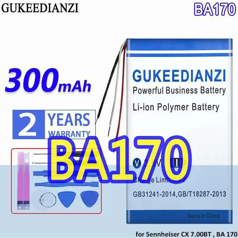 IN - Ear Headphones Battery BA170 AHB471233PST 300Mah For Sennheiser CX 7.00BT , BA 170 Momentum IN-Ear Headset
IN - Ear Headphones Battery BA170 AHB471233PST 300Mah For Sennheiser CX 7.00BT , BA 170 Momentum IN-Ear Headset