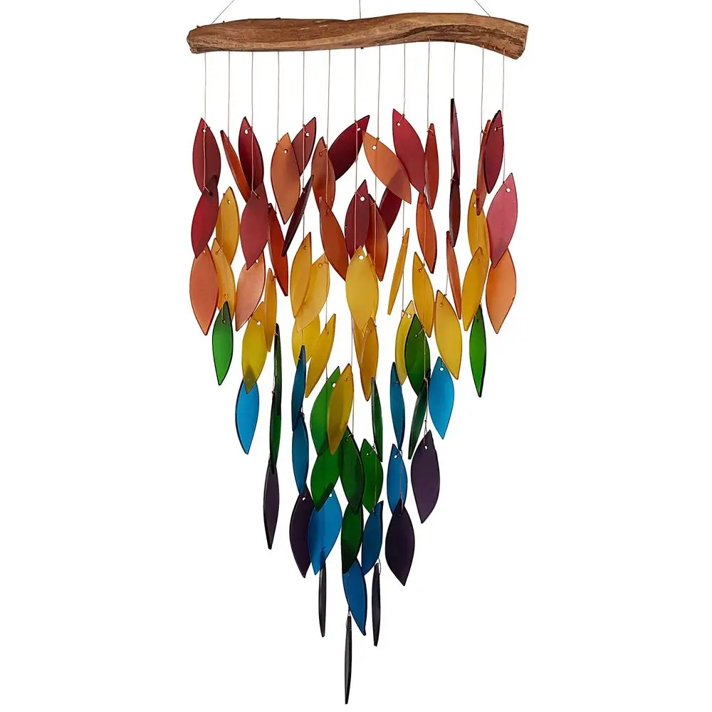 Ветряной колокольчик ручной работы Handworks Deluxe Rainbow Waterfall с элементами из пескоструйной обработки стекла и натурального дерева
Ветряной колокольчик ручной работы Handworks Deluxe Rainbow Waterfall с элементами из пескоструйной обработки стекла и натурального дерева