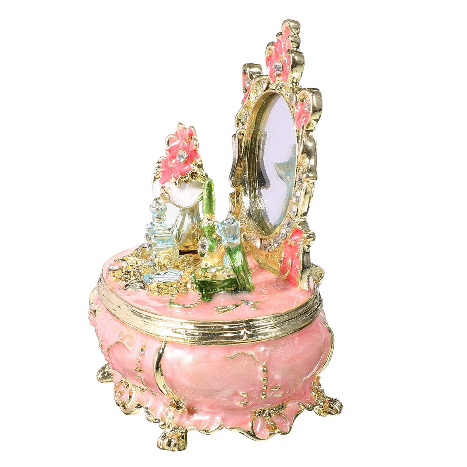 Hand Painted Enamel Trinket Box Metal Hinged Jewelry Organizer for Women Dressing Table Decor Vanity Accessories Keepsake
Hand Painted Enamel Trinket Box Metal Hinged Jewelry Organizer for Women Dressing Table Decor Vanity Accessories Keepsake