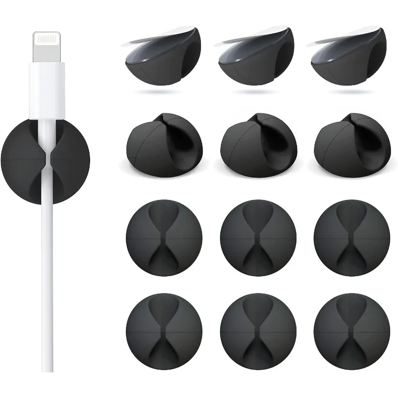 Cable manager clip, adhesive cable management charger clip, suitable for desks, homes, offices, cars, and compartments
Cable manager clip, adhesive cable management charger clip, suitable for desks, homes, offices, cars, and compartments