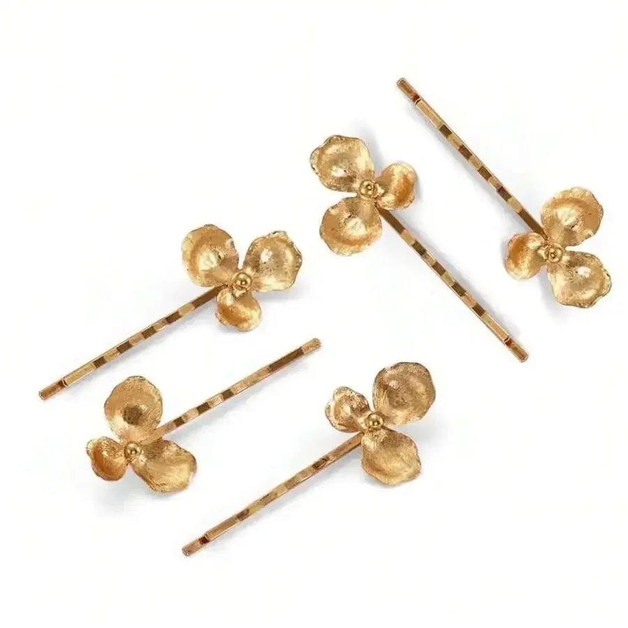 5pcs Elegant Flower Hairpins Alloy Hair Accessories For Women
5pcs Elegant Flower Hairpins Alloy Hair Accessories For Women
