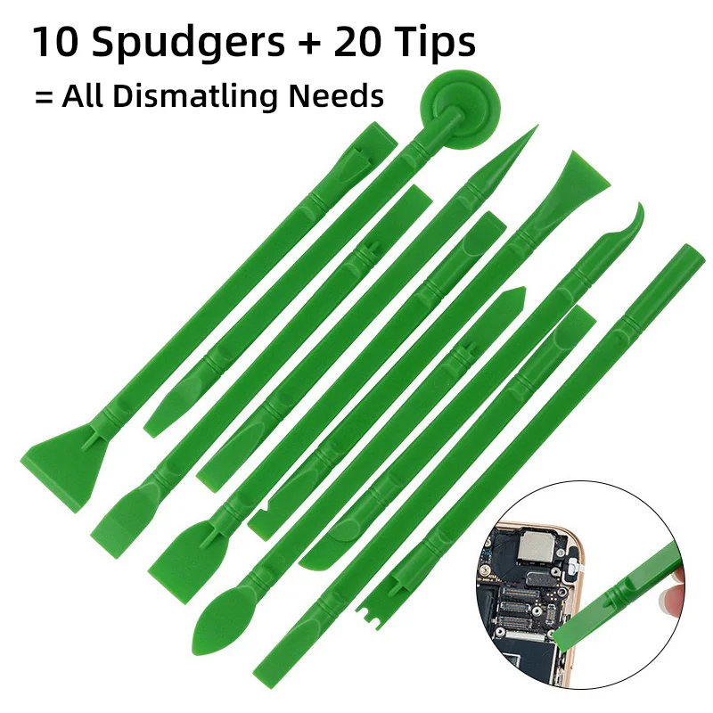 10PCS Plastic Crowbar Spudger Mobile Phone Repair Tool Kit Disassemble Computer Tablet PC Opening Tools All Dismantling Needs
10PCS Plastic Crowbar Spudger Mobile Phone Repair Tool Kit Disassemble Computer Tablet PC Opening Tools All Dismantling Needs