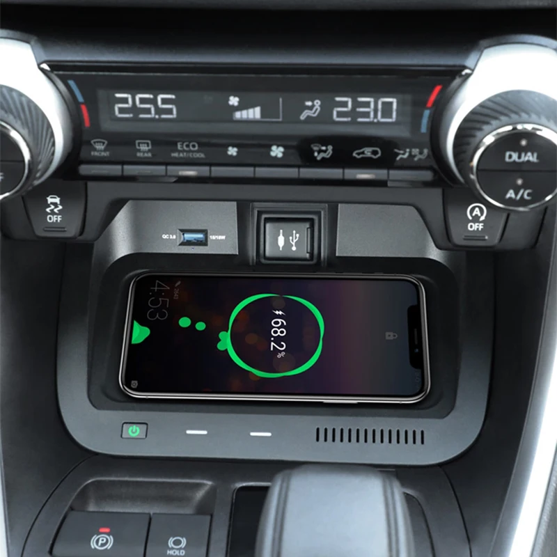 15W Car wireless charger fast phone charger charging holder charging pad for Toyota RAV4 RAV 4 2019 2020 2021 accessories
15W Car wireless charger fast phone charger charging holder charging pad for Toyota RAV4 RAV 4 2019 2020 2021 accessories