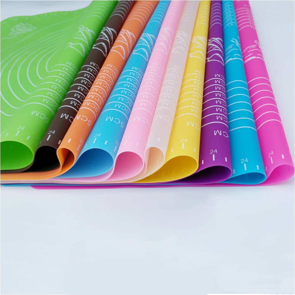 2 Pcs Silicone Kneading Mat Pastry Rolling Baking Pad with Measurements Bakeware
2 Pcs Silicone Kneading Mat Pastry Rolling Baking Pad with Measurements Bakeware