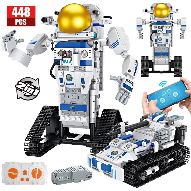2 in 1 Military Tank Astronaut Technical RC Car Building Blocks City Remote Control Electric Robot Bricks Toys for Kids Gifts
2 in 1 Military Tank Astronaut Technical RC Car Building Blocks City Remote Control Electric Robot Bricks Toys for Kids Gifts
