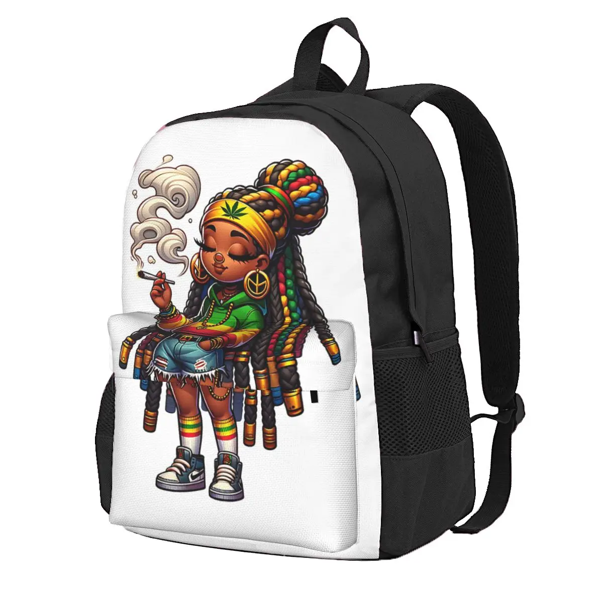 Jamaican Stoner Girl - Rasta Reggae Vibes Student Backpack School Bag Hiking Travel Daypack for Men Women Bookbag Shoulder Bags
Jamaican Stoner Girl - Rasta Reggae Vibes Student Backpack School Bag Hiking Travel Daypack for Men Women Bookbag Shoulder Bags