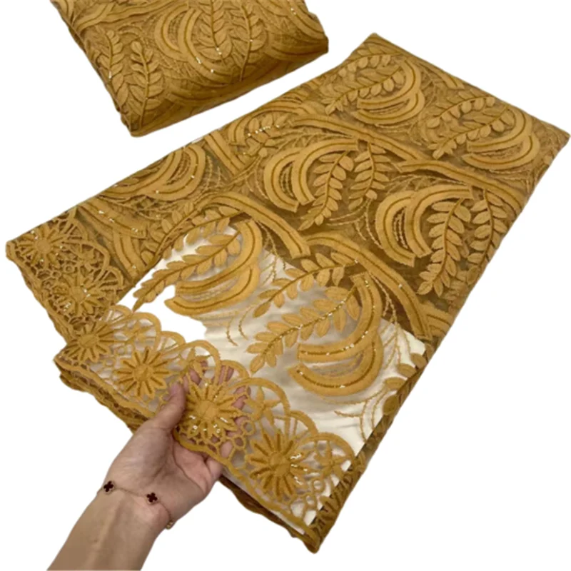 African Guipure Cord Fabric 2022 Nigerian Cord Fabric 5 Yards High Quality French Fabric Sequins For Sewing
African Guipure Cord Fabric 2022 Nigerian Cord Fabric 5 Yards High Quality French Fabric Sequins For Sewing