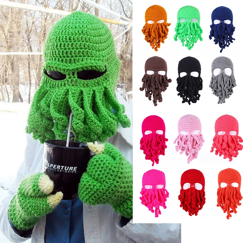 New Handmade Tentacle Octopus Hat Crazy Party Squid Tentacle Hat Balaclava Hat Winter Warm Hat Skull Bean Men Christmas Gift Cap
New Handmade Tentacle Octopus Hat Crazy Party Squid Tentacle Hat Balaclava Hat Winter Warm Hat Skull Bean Men Christmas Gift Cap