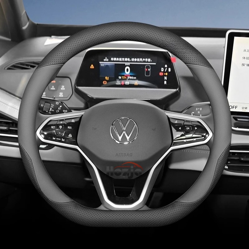 Leather Car Steering Wheel Cover for Volkswagen Tayron Tharu Tiguan Touareg Teramont TROC TCross Taos Passat Variant Accessories
Leather Car Steering Wheel Cover for Volkswagen Tayron Tharu Tiguan Touareg Teramont TROC TCross Taos Passat Variant Accessories