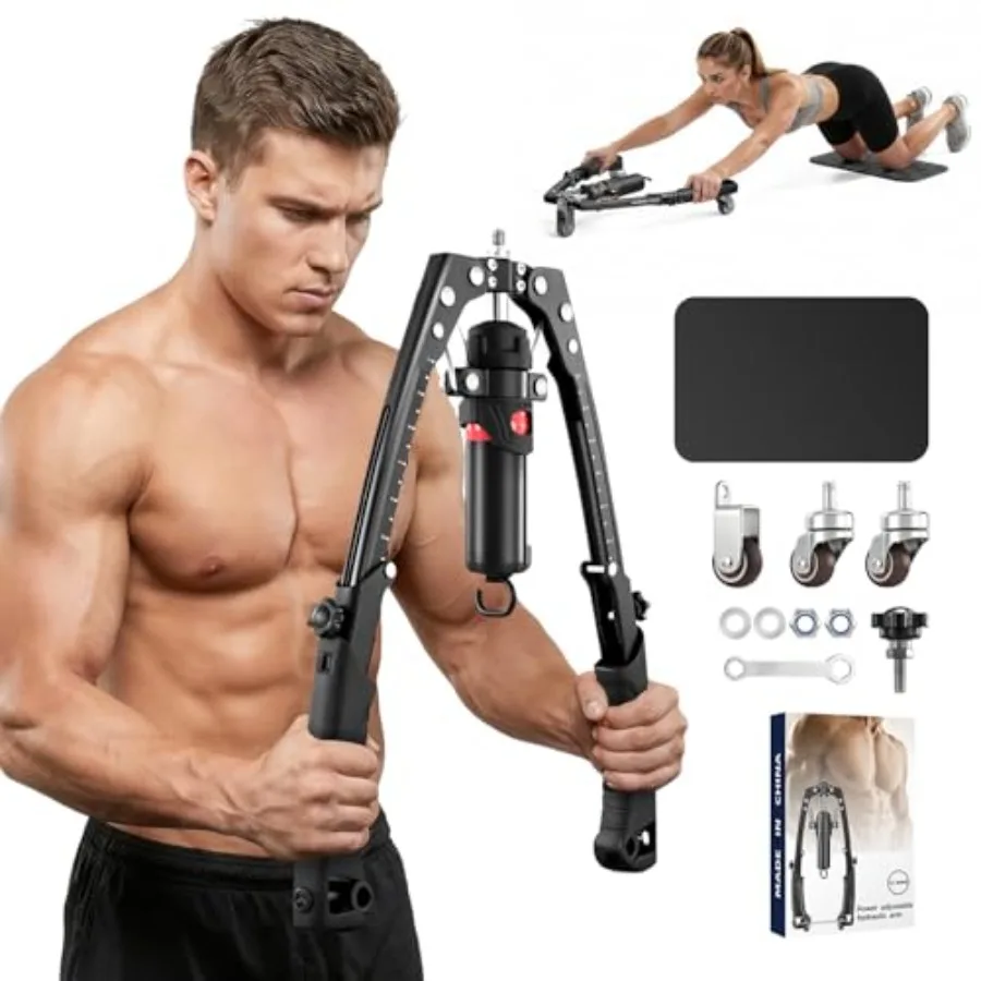 Twister Arm Trainer 3-in-1 Hydraulic Chest Workout Equipment with Ab Roller Wheel Adjustable 22-440lbs Arm Trainer for Men and
Twister Arm Trainer 3-in-1 Hydraulic Chest Workout Equipment with Ab Roller Wheel Adjustable 22-440lbs Arm Trainer for Men and