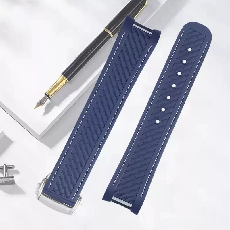 Rubber Silicone Watch Strap Fit For Omega Seamaster 300 AT150 Aqua Terra Ultra Light 8900 Steel Buckle Bracelets Watchband 20MM
Rubber Silicone Watch Strap Fit For Omega Seamaster 300 AT150 Aqua Terra Ultra Light 8900 Steel Buckle Bracelets Watchband 20MM