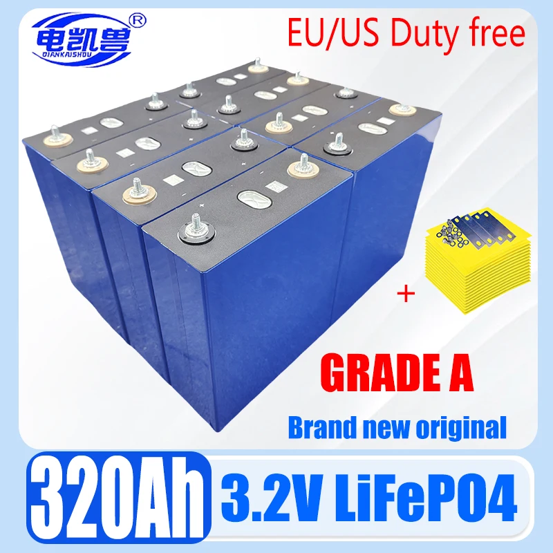 320 Ач, 3,2 В, класс A, 8000 циклов Lifepo4, аккумуляторная батареяDIY, 12 В, 24 В, 48 В, солнечная батарея для хранения на колесах на колесах, аккумулятор для гольф-каров, ЕС/США, БЕСПЛАТНО
320 Ач, 3,2 В, класс A, 8000 циклов Lifepo4, аккумуляторная батареяDIY, 12 В, 24 В, 48 В, солнечная батарея для хранения на колесах на колесах, аккумулятор для гольф-каров, ЕС/США, БЕСПЛАТНО