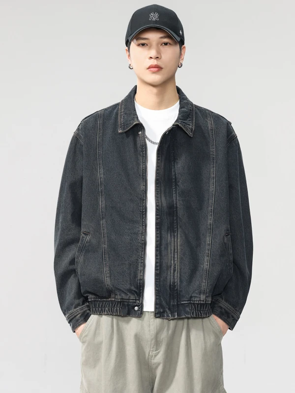 Мужская джинсовая куртка American Heavyweight из плотного денима, свободного кроя, с отложным воротником, в рабочем стиле, модная, из смесового хлопка и полиэстера, с длинными рукавами
Мужская джинсовая куртка American Heavyweight из плотного денима, свободного кроя, с отложным воротником, в рабочем стиле, модная, из смесового хлопка и полиэстера, с длинными рукавами