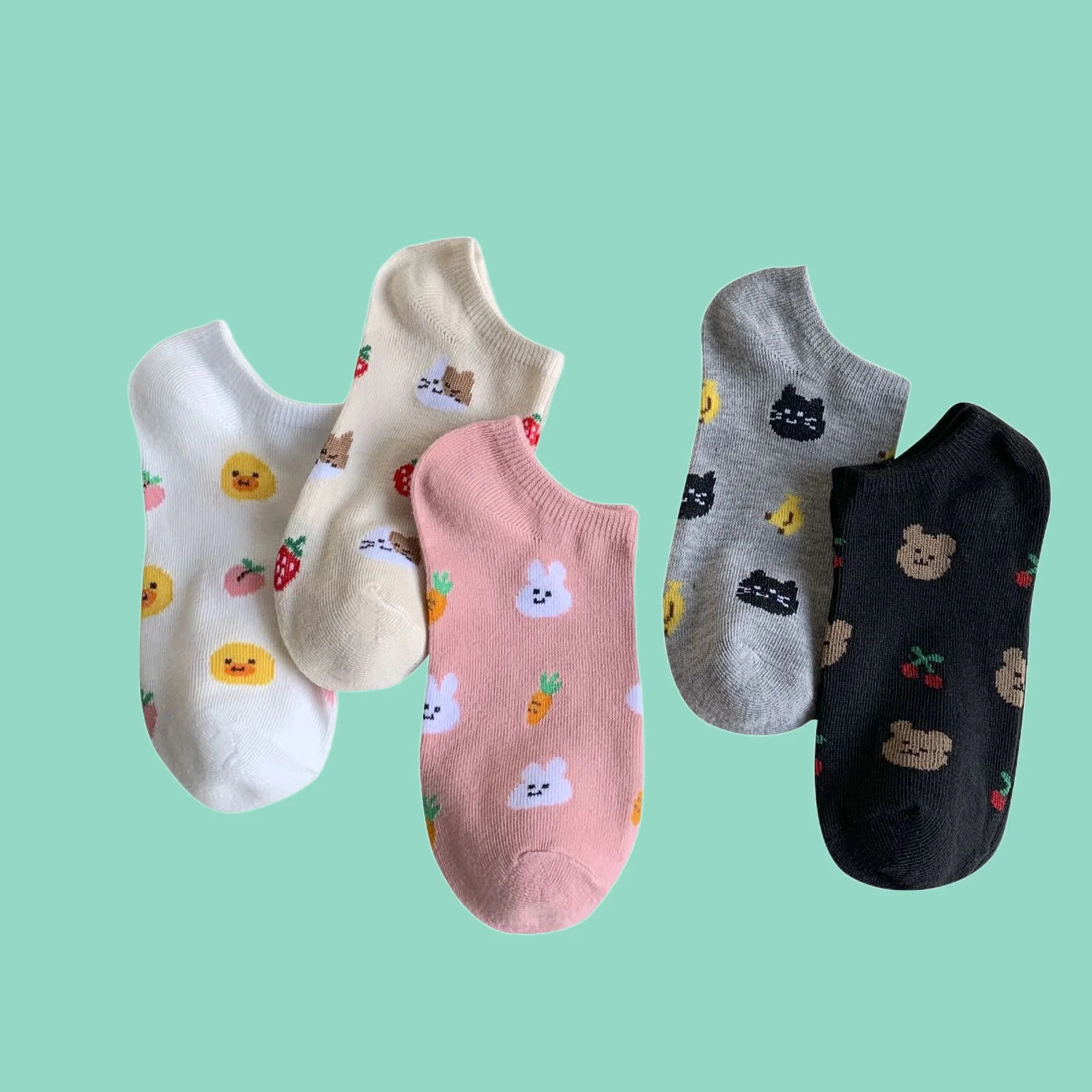 5/10 Pairs Women's Cute Not Falling Off Short Tube Boat Socks With Breathable Shallow Mouth Invisible Women's Socks
5/10 Pairs Women's Cute Not Falling Off Short Tube Boat Socks With Breathable Shallow Mouth Invisible Women's Socks