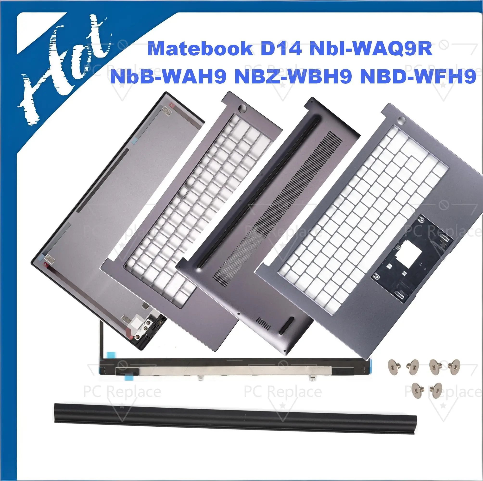 New Cover For Matebook D14 Nbl-WAQ9R NBL-WFQ9 NbB-WAH9 NBZ-WBH9 NBD-WFH9 Cover Frame Hinges Upper base cover Replace 14inch
New Cover For Matebook D14 Nbl-WAQ9R NBL-WFQ9 NbB-WAH9 NBZ-WBH9 NBD-WFH9 Cover Frame Hinges Upper base cover Replace 14inch