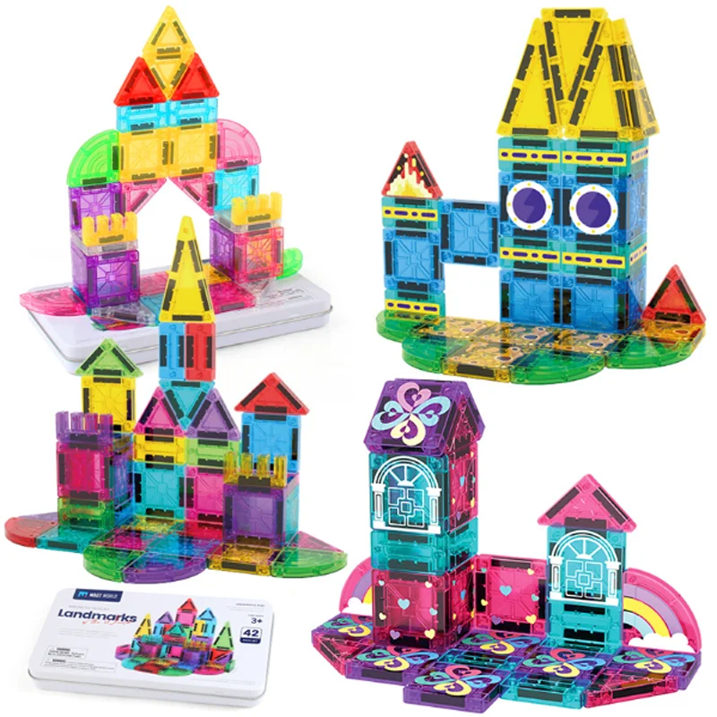42PCS Mini Magnetic Tiles Travel Size Magnetic Construction Toys with Storage Box Magnetic Blocks Building Toy for Kids
42PCS Mini Magnetic Tiles Travel Size Magnetic Construction Toys with Storage Box Magnetic Blocks Building Toy for Kids