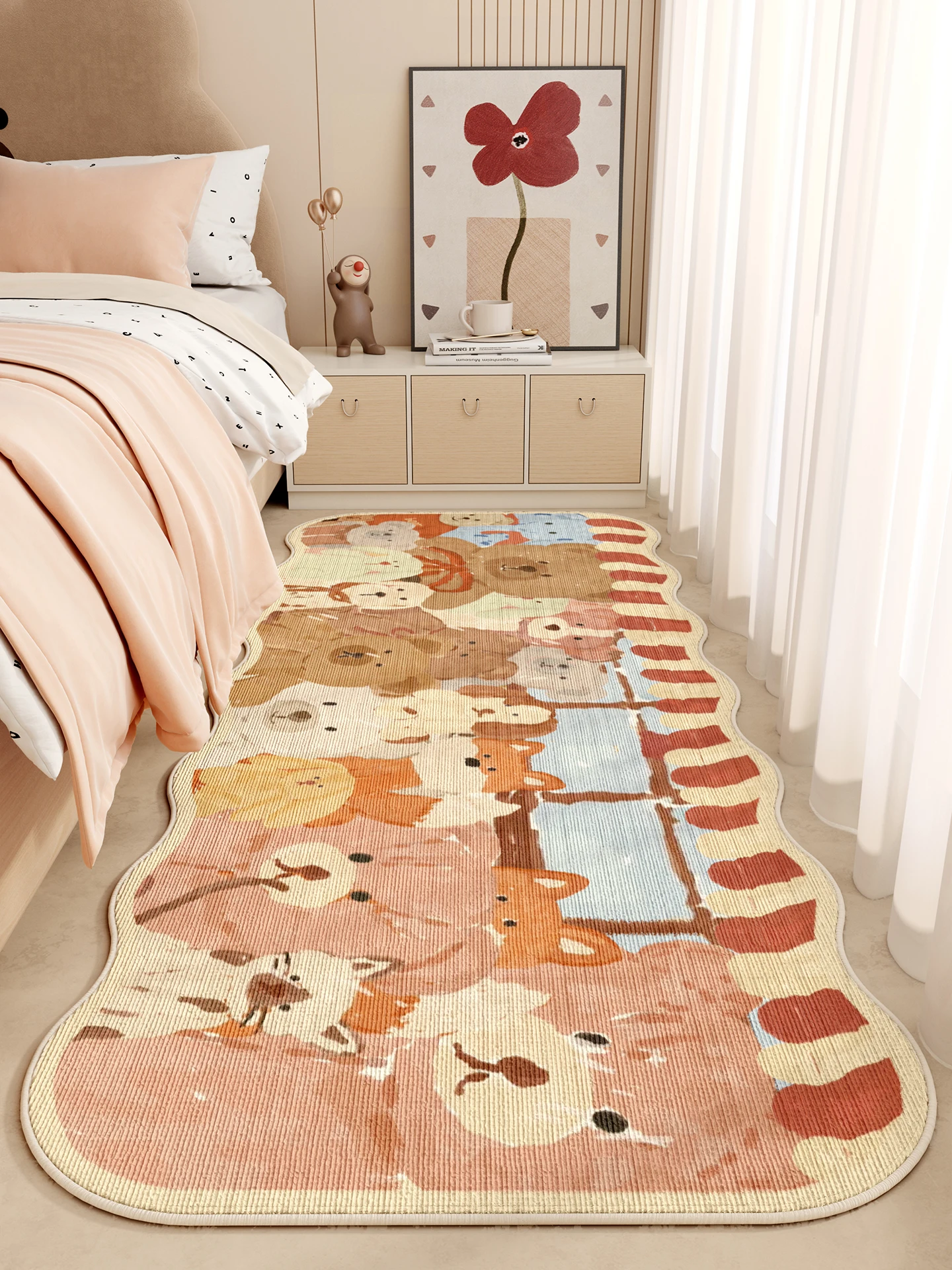 2026 New Cartoon Carpet for Boys And Girls Main Bedroom Children's Room Bede Rug Ins Sle Bed Mat Soft Polyester Fabric
2026 New Cartoon Carpet for Boys And Girls Main Bedroom Children's Room Bede Rug Ins Sle Bed Mat Soft Polyester Fabric