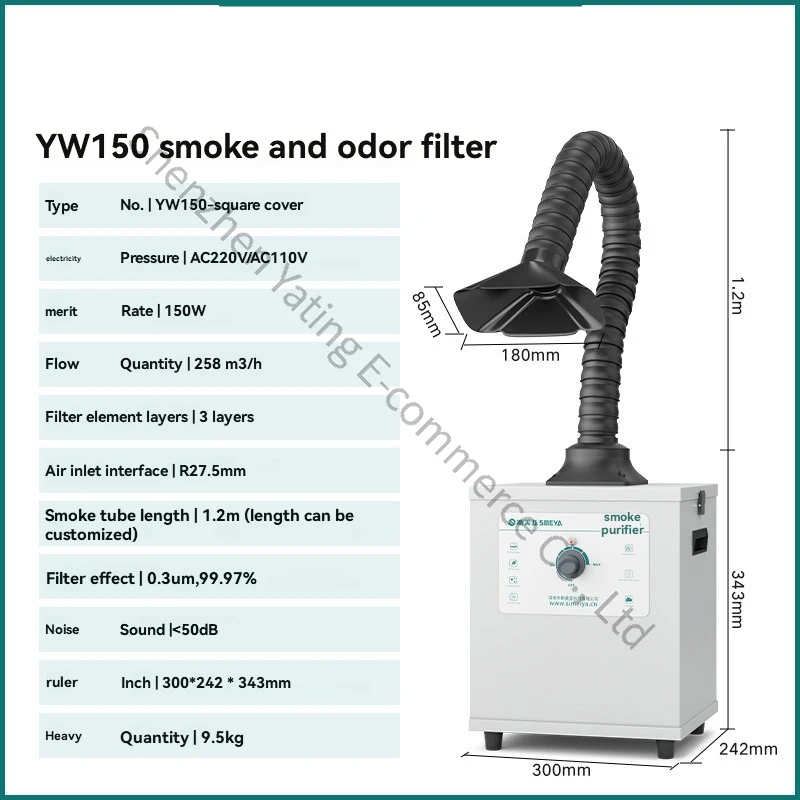 Solder Smoke Purifier Soldering Iron Smoke Filter Industrial Soldering Smoking Machine, Soldering Smoke Exhaust Machine
Solder Smoke Purifier Soldering Iron Smoke Filter Industrial Soldering Smoking Machine, Soldering Smoke Exhaust Machine