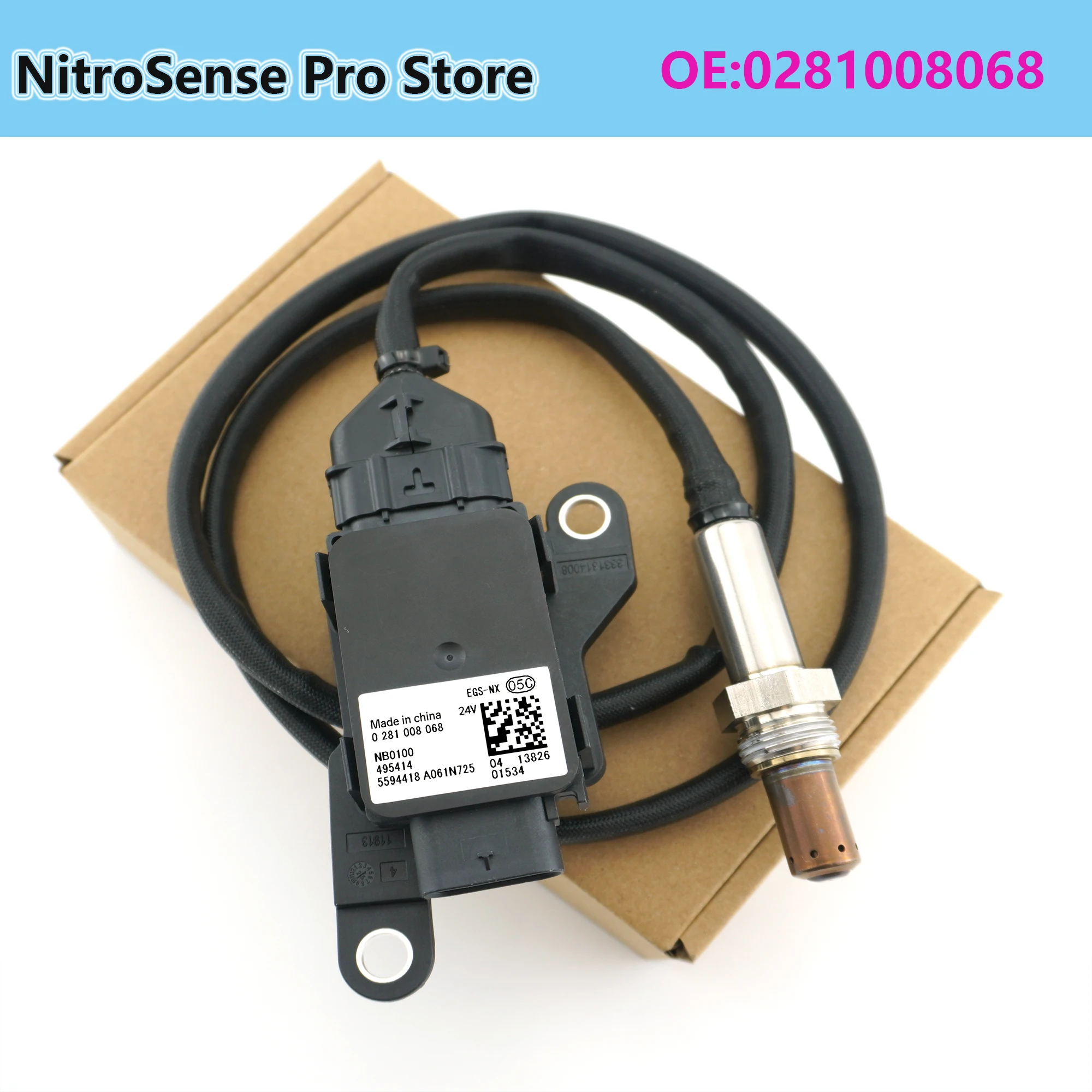 0281008068 Light Truck Nitrogen Oxygen Sensor NOX Sensor 24V
0281008068 Light Truck Nitrogen Oxygen Sensor NOX Sensor 24V