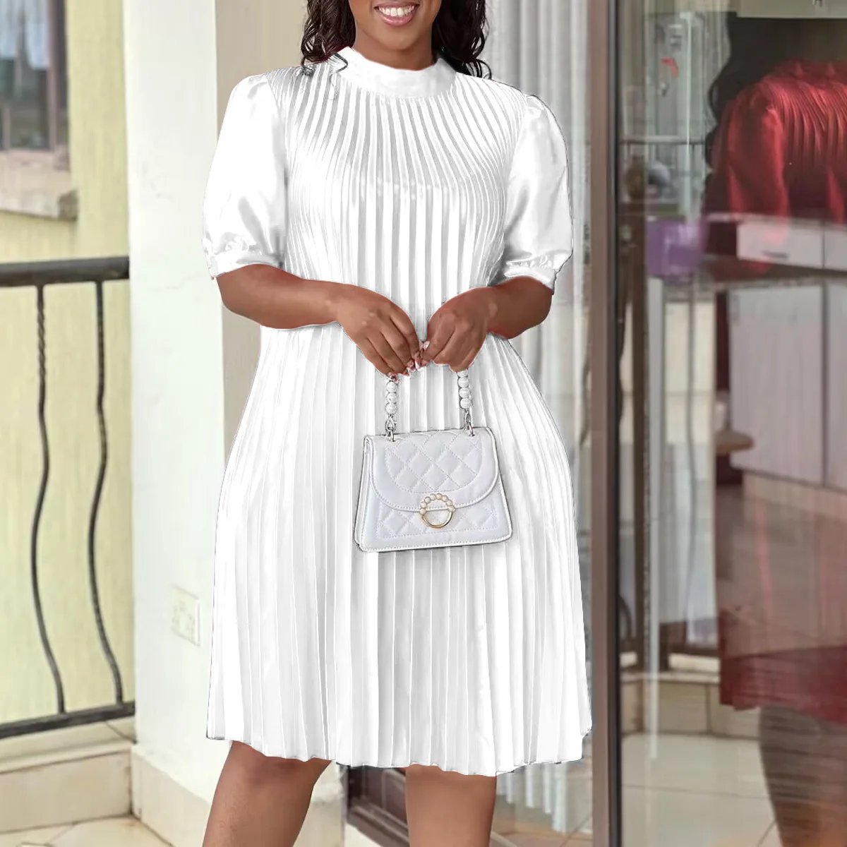 2023 Summer Women's New Dress Fashion Loose Casual Binding Pleated Dress Casual Temperament Commuting Elegant Dress Women
2023 Summer Women's New Dress Fashion Loose Casual Binding Pleated Dress Casual Temperament Commuting Elegant Dress Women