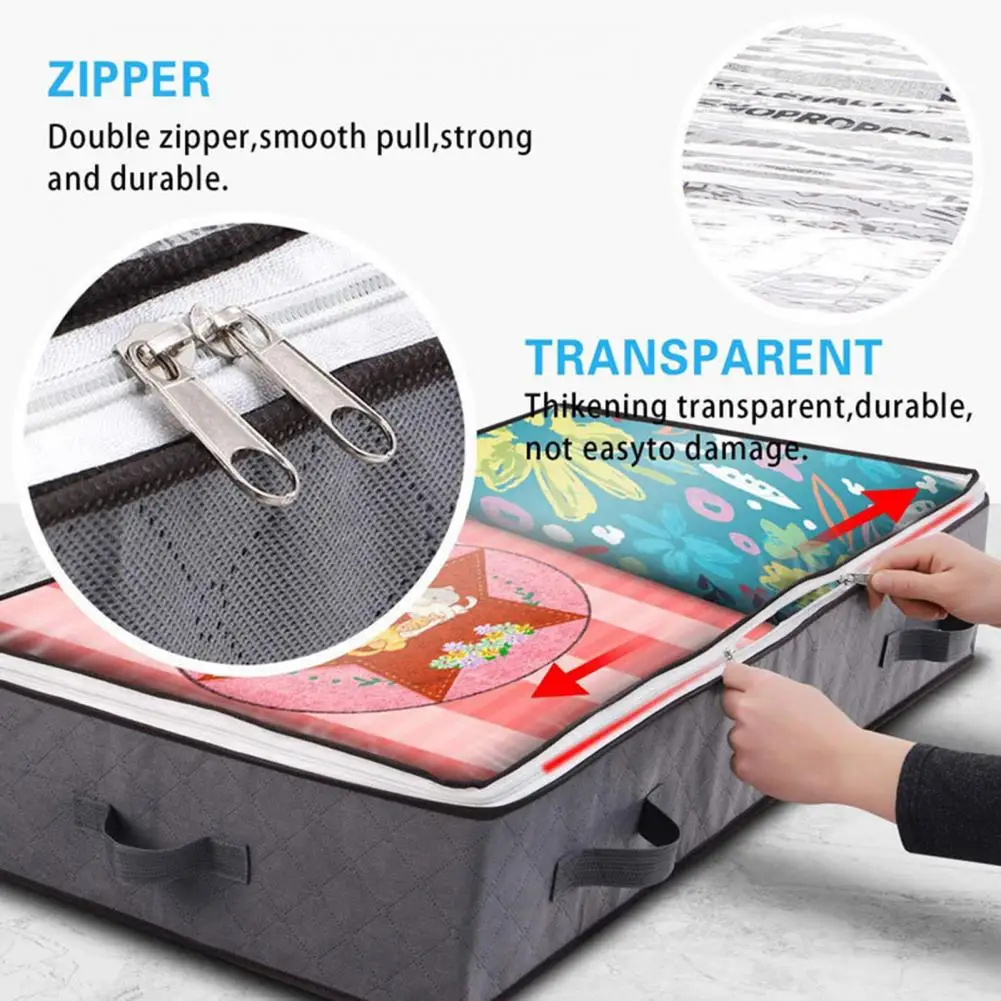 Long-lasting Storage Box Durable Storage Bag Multi-functional Fabric Storage Bags with Windows Portable Handles for Clothes
Long-lasting Storage Box Durable Storage Bag Multi-functional Fabric Storage Bags with Windows Portable Handles for Clothes
