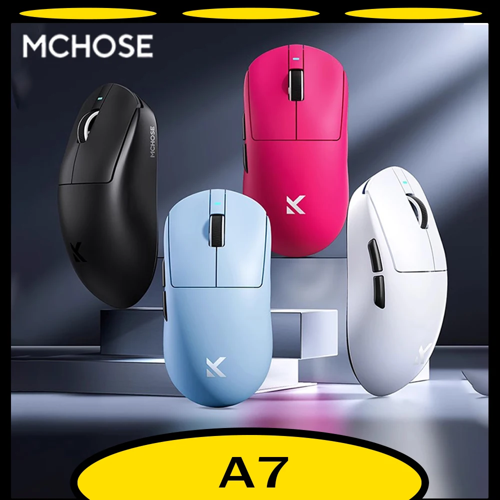 MCHOSE A7 Pro Ultra Gaming Mouse Трехрежимная беспроводная Bluetooth-мышь 8K PAW3950 Легкая мышь для киберспорта на заказ Офисный подарок
MCHOSE A7 Pro Ultra Gaming Mouse Трехрежимная беспроводная Bluetooth-мышь 8K PAW3950 Легкая мышь для киберспорта на заказ Офисный подарок