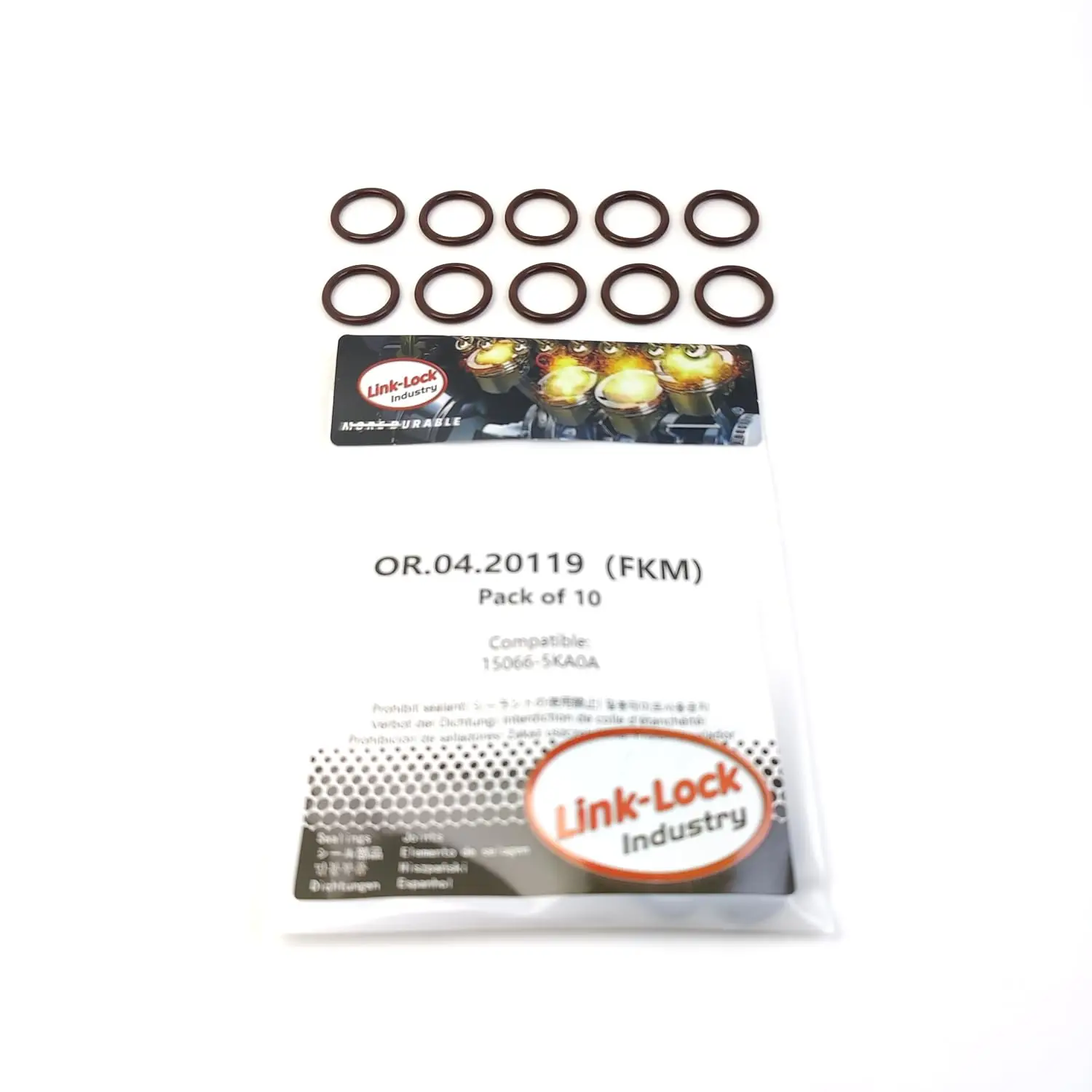 LINK-LOCK 10PCS OR.04.20119 FKM Viton Sealing O-Ring Kit of Fuel Injection Pump Filter 15066-5KA0A for NISSAN
LINK-LOCK 10PCS OR.04.20119 FKM Viton Sealing O-Ring Kit of Fuel Injection Pump Filter 15066-5KA0A for NISSAN