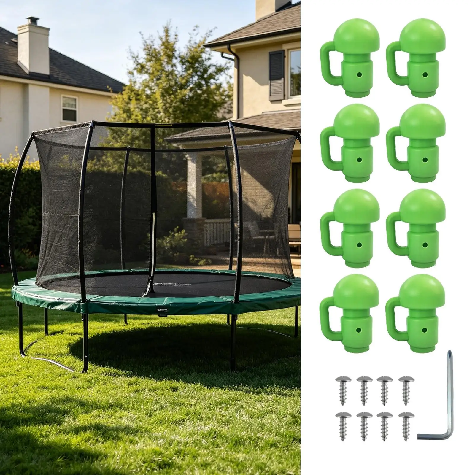 Trampoline Net Caps 8 Pieces Portable Universal Accessories Safety Trampoline Enclosure Pole Caps For Home House Indoor Outdoor
Trampoline Net Caps 8 Pieces Portable Universal Accessories Safety Trampoline Enclosure Pole Caps For Home House Indoor Outdoor