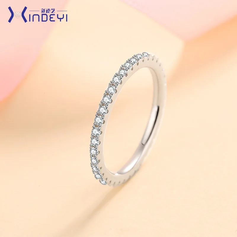 XDY new 925 sterling silver ring for women with full circle moissanite diamond ring Xiaohongshu Doujia same style
XDY new 925 sterling silver ring for women with full circle moissanite diamond ring Xiaohongshu Doujia same style