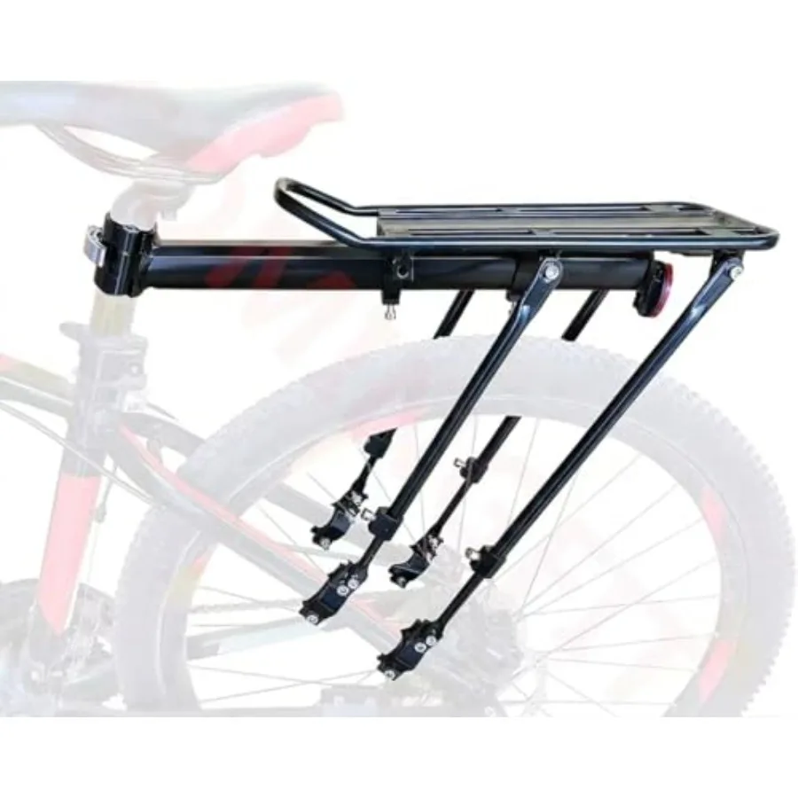 2026 Upgraded Bicycle Cargo Rack, 180lbs Heavy Duty Bike Rear Rack, 4-Leg Double Strength, 2.0mm Thickened Universal for MTB Ro
2026 Upgraded Bicycle Cargo Rack, 180lbs Heavy Duty Bike Rear Rack, 4-Leg Double Strength, 2.0mm Thickened Universal for MTB Ro