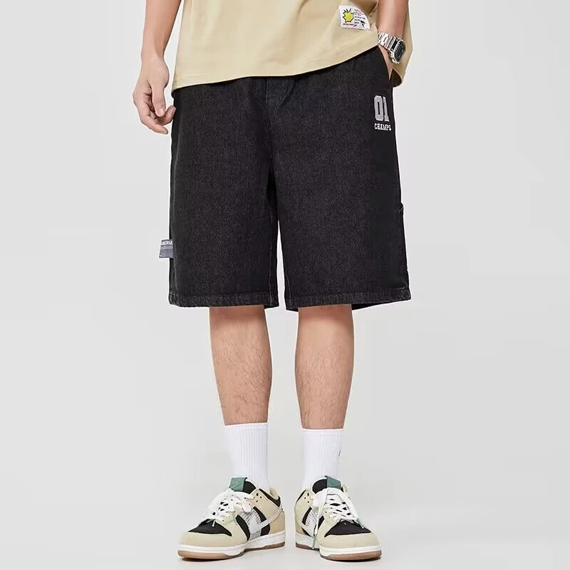 Men's Straight Leg Denim Shorts Slim Fit Summer Hong Kong Style Casual Cargo Knee-Length Versatile Trendy Simple Fashionable
Men's Straight Leg Denim Shorts Slim Fit Summer Hong Kong Style Casual Cargo Knee-Length Versatile Trendy Simple Fashionable