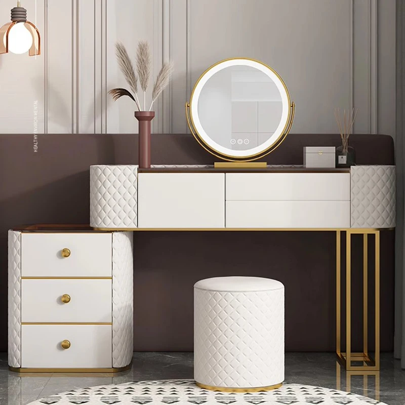 Aesthetic Room Furniture Storage Organizer Modern Makeup Vanity Table Set White Desk Closet Nail Salon Tocadores Dresser Drawers
Aesthetic Room Furniture Storage Organizer Modern Makeup Vanity Table Set White Desk Closet Nail Salon Tocadores Dresser Drawers