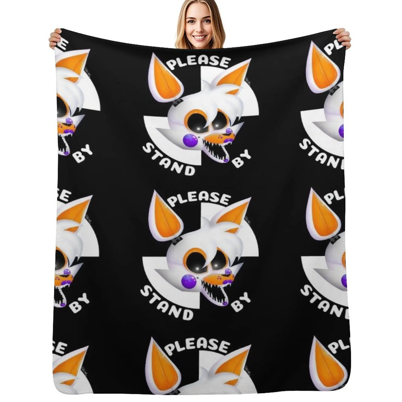 Lolbit please stand by Throw Blanket Warm Napping Blanket for Office Couch Bed
Lolbit please stand by Throw Blanket Warm Napping Blanket for Office Couch Bed