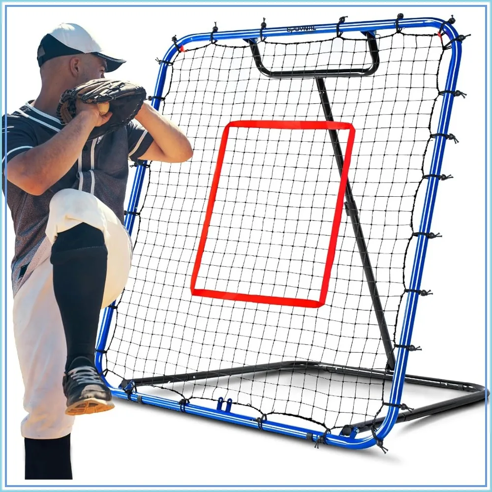 Baseball Rebounder Net 4x4.5 FT, Training Equipment with 5 Return Angles for Fielding, Pitching, Fly Balls & Ground Balls
Baseball Rebounder Net 4x4.5 FT, Training Equipment with 5 Return Angles for Fielding, Pitching, Fly Balls & Ground Balls