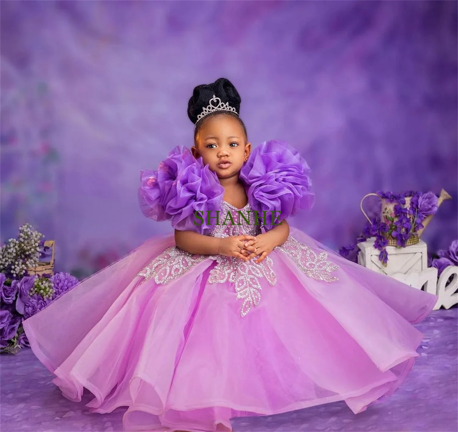 CustomizedSLovely Flower Girl Dress Purple Elegant Glitter Sequins Decoration Tulle Lace Princess Birthday Ball First Communion
CustomizedSLovely Flower Girl Dress Purple Elegant Glitter Sequins Decoration Tulle Lace Princess Birthday Ball First Communion