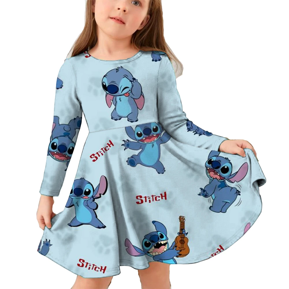Лидер продаж, детское платье с принтом Disney Stitch, платья принцессы для девочек на день рождения, осенняя повседневная мягкая детская милая одежда, топ
Лидер продаж, детское платье с принтом Disney Stitch, платья принцессы для девочек на день рождения, осенняя повседневная мягкая детская милая одежда, топ