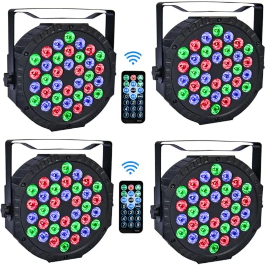 Stage Lights 36 LED Par Lights RGB Stage Lighting Uplights 7 Modes DJ Light Sound Activation Control with Remote Control Stage
Stage Lights 36 LED Par Lights RGB Stage Lighting Uplights 7 Modes DJ Light Sound Activation Control with Remote Control Stage