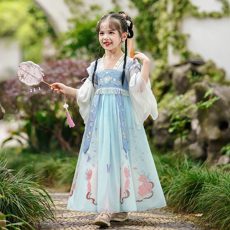 Girls Hanfu Dresses Spring and Autumn 2022 New Tang Dress Skirt Girls Chinese Style Ancient Clothes Super Fairy Princess Dress
Girls Hanfu Dresses Spring and Autumn 2022 New Tang Dress Skirt Girls Chinese Style Ancient Clothes Super Fairy Princess Dress